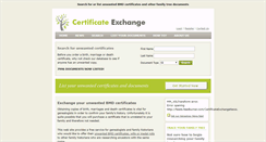 Desktop Screenshot of certificate-exchange.co.uk